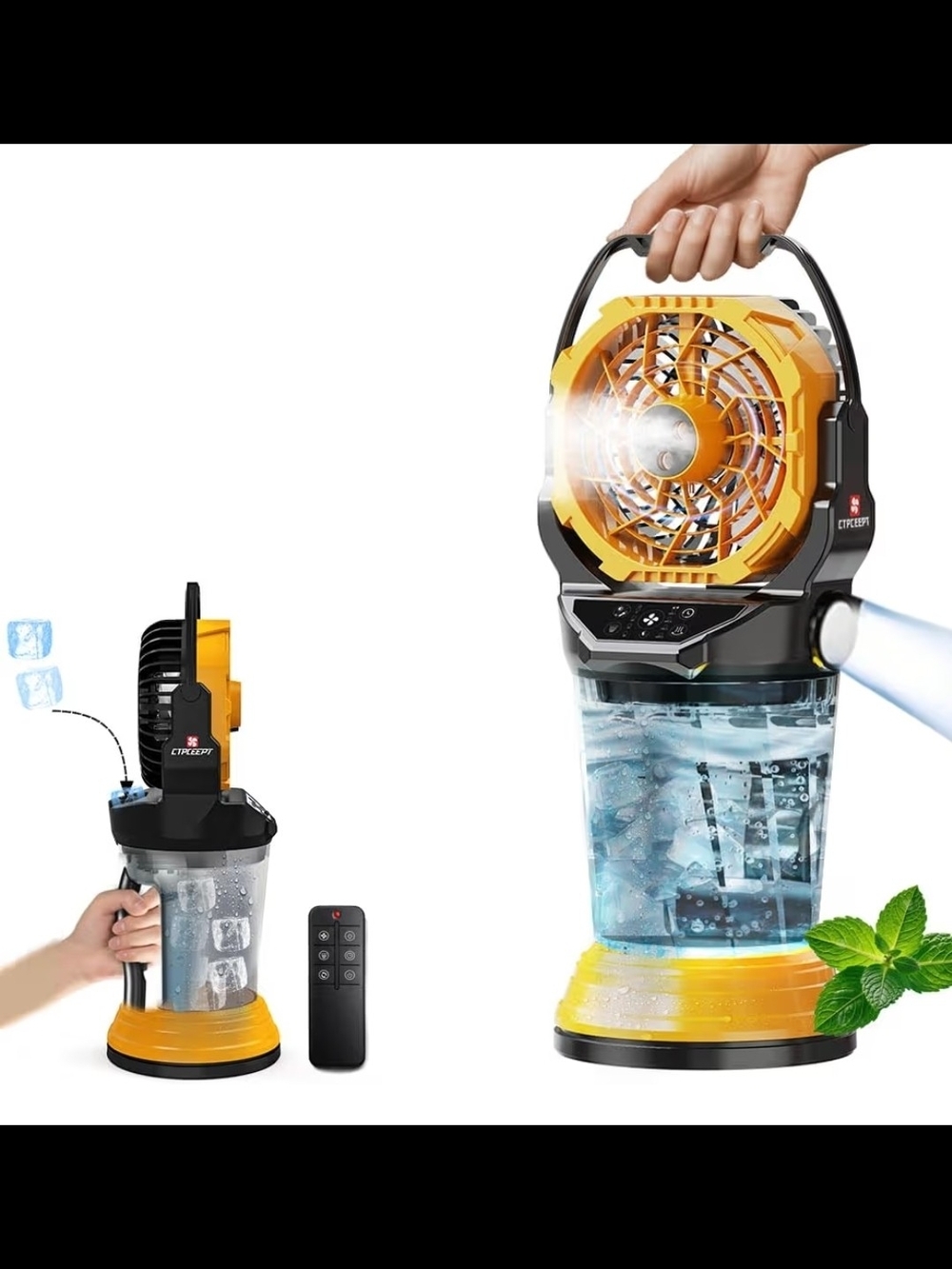 New Portable Oscillating Misting Fan
